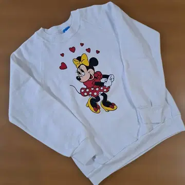 [레어] 80년대 USA제 빈티지 디즈니 미니 프린트 맨투맨