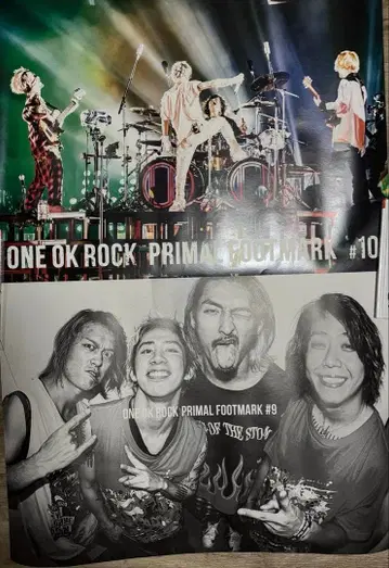 ONE OK ROCK PRIMALFOOTMARK 포스터 2장
