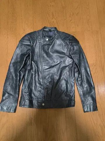 pledge 프레지 더블 라이더 자켓 소가죽