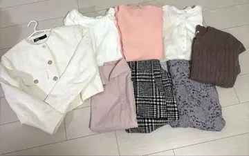 [ 총액 4만 엔 초과 ] 겨울 의류 8점 묶음 여성용