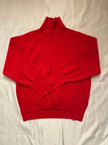 BEAUTY&YOUTH 코튼 캐시미어 터틀 니트 빨간색