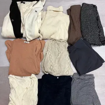 여성용 L 사이즈 이상 묶음 판매 아우터 니트 트레이닝복 스커트