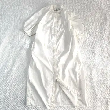 MARW UNITED ARROWS 2WAY 코쿤 셔츠 원피스 화이트