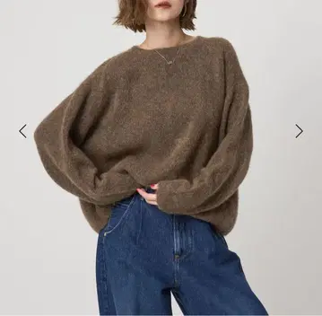 미사용 새상품 conte 샤기 니트