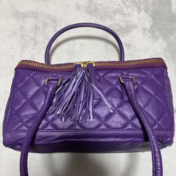 KenKenKen 퍼플 퀼팅 숄더백