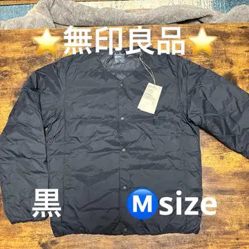 미사용 새상품 2025AW 무인양품 경량 다운 노카라 자켓 M size
