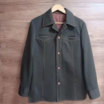 70s 빈티지 40R 웨스턴 자켓 브라운 스티치