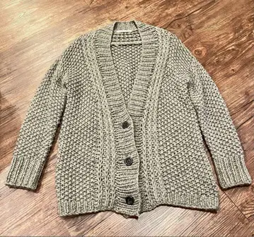 어반 리서치 케이블 니트 가디건 그레이 모던