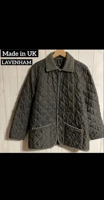영국제 LAVENHAM 퀼팅 충전솜 커버올 자켓 스텐카라 코트