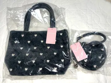 새상품 페이러 러블리하트 토트백 하트 파우치 세트 그레이