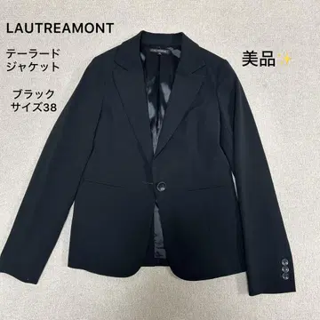 컨디션 최상 LAUTREAMONT 테일러드 자켓 블랙 블랙 사이즈 38
