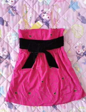 초레어!GAL 글래머러스 제인 GJ 하트 무늬 미니 원피스 핑크