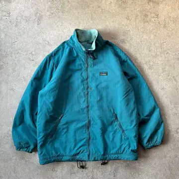 80s90s 엘엘빈 웜업 자켓 터콰이즈 그린 L