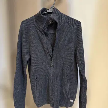 Armani Exchange 다크 그레이 가디건