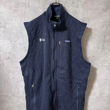 파타고니아 patagonia 베스트 플리스 기업 자수 네이비