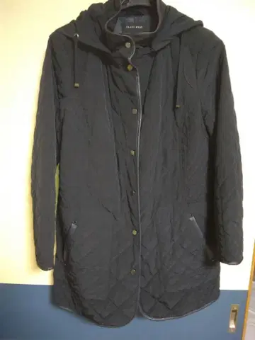 TRANS WORK 퀼팅 자켓 네이비