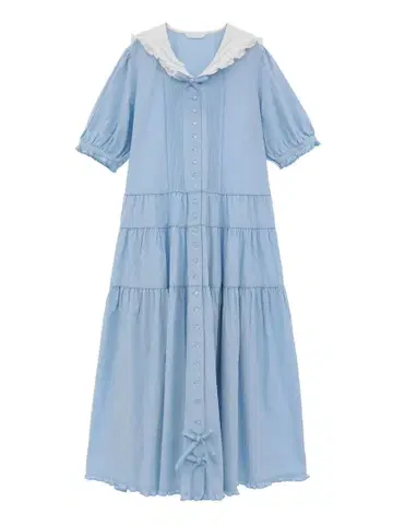 PINK HOUSE 세일러 카라 바지 원피스 색스