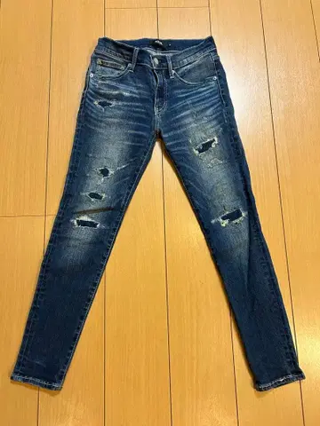 AZUL 스키니 데님 다크 블루 XS 스트레치 아즐