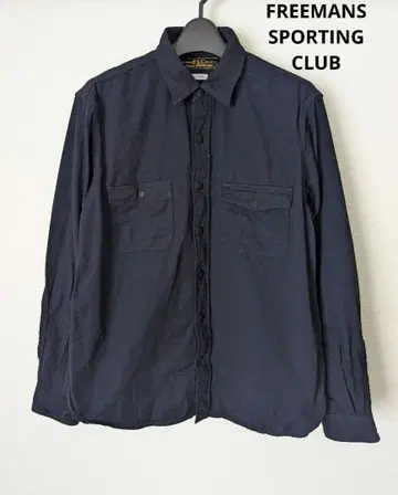 FREEMANS SPORTING CLUB 인디고 셔츠 셔츠 긴팔