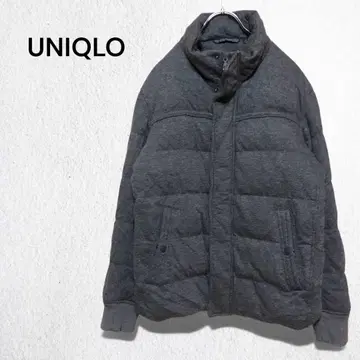 유니클로 충전솜 후드 부착 자켓 블루종 아우터 캐주얼 방한 M