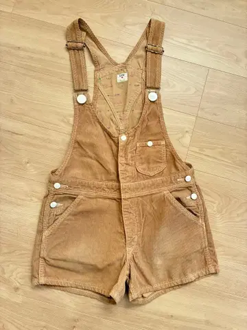 LEE/리 코듀로이 숏 기장 살로펫 오버롤 M