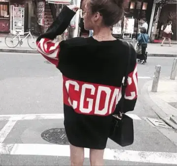 오버 사이즈 니트 스웨터 니트 원피스 상의