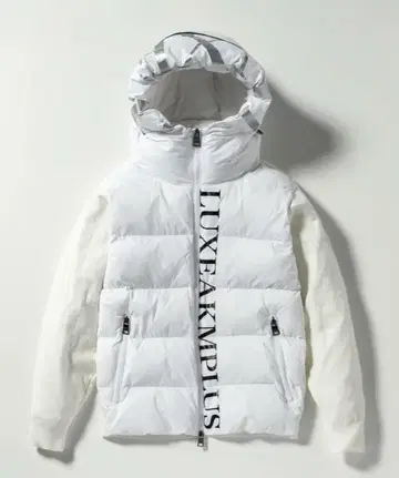 [ 새상품 ] LUXEAKMPLUS 충전솜 소매 니트 자켓 화이트 M