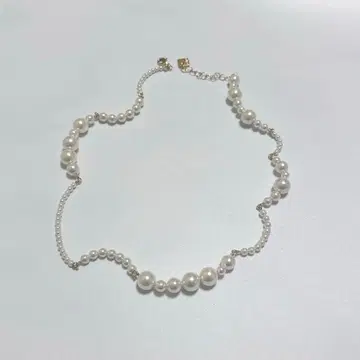 오시오 목걸이 화이트 펄