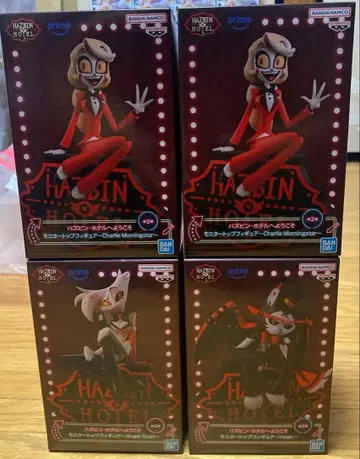 해즈빈 호텔에 오신 것을 환영합니다 모니터 탑 피규어 4체 세트