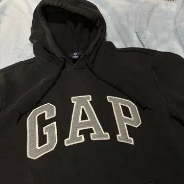 GAP 블랙 후드 부착 후드티 S 사이즈