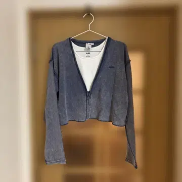 X-girl. WIDE RIB CARDIGAN ( 와이드 리브 가디건 )