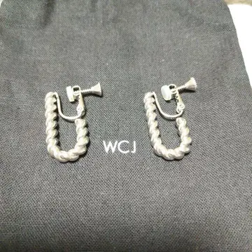 wcj 트위스트 귀찌 실버 패션 귀찌