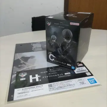 NieR 제일복권 C상 9S 피규어 + 클리어 파일 세트