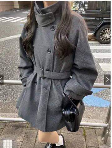 선착순 새상품 벨트 포함 멀티 Way 페이크 울 코트 [fo1762]