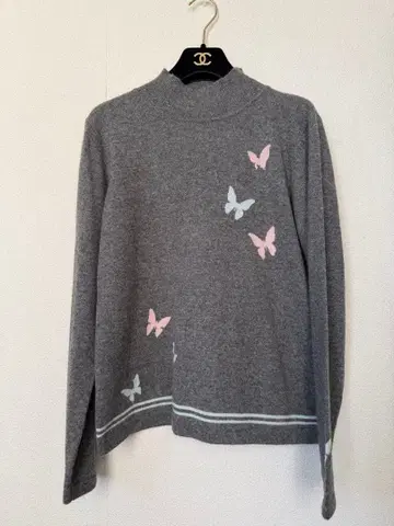 알레그레차 캐시미어 100% 니트 스웨터 나비