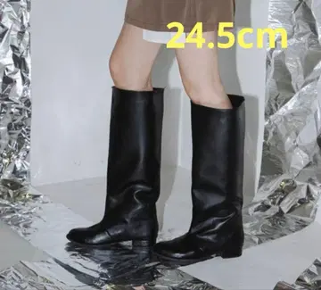 와이드 샤프트 롱 부츠 24.5cm