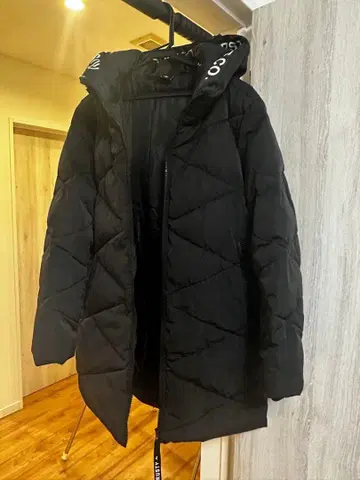 RUSTY 여성용 퀼팅 롱 에코 다운 자켓 새상품급 블랙 M