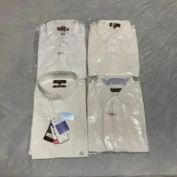 화이트 긴팔 와이셔츠 4 LL 2개 L 2개