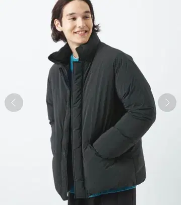 P/N 타스란 레이즈드 넥 스탠드 카라 다운 자켓