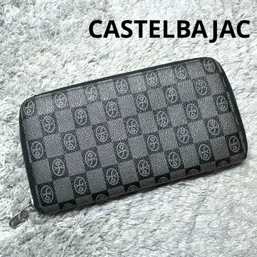CASTELBAJAC 까스텔바작 라운드 지퍼 올 패턴 장지갑