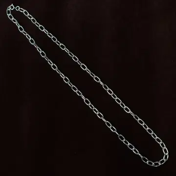 실버 925 silver 후프 체인 목걸이 / 경연마 마감 / 50cm