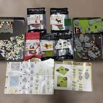 나노블럭 세트 도쿄 스카이트리 이스터섬의 모아이상 등