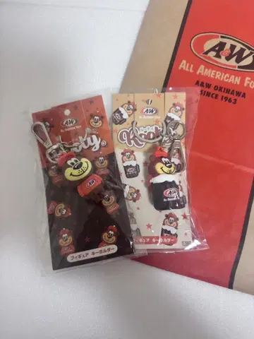 A&W Rooty 키링 2세트