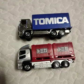 토미카 트럭 2대 세트 파랑 빨간색