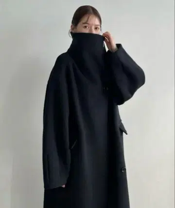 CLANE UP NECK OVER DOUBLE COAT