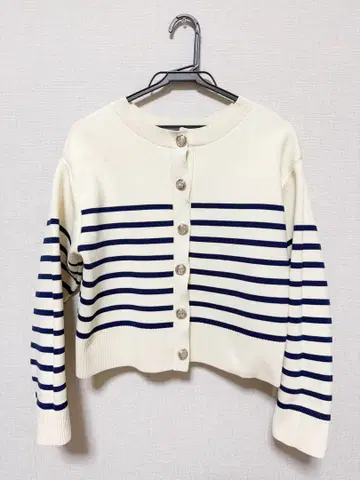 saloon 보더 2way 니트 가디건