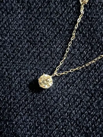 플라티나 900 다이아몬드 목걸이 0.20캐럿