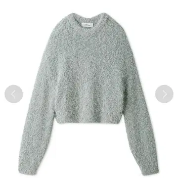 [ Mila Owen ] 크루넥 샤기 니트탑 클리닝 완료