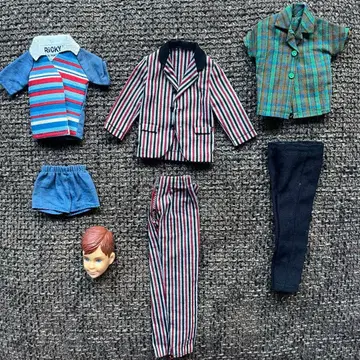 빈티지 바비 리키 Ricky 의류 헤드