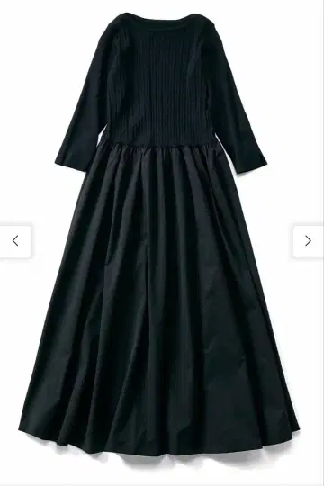 IEDIT 시원한 느낌 니트와 발수 스커트 도킹 원피스